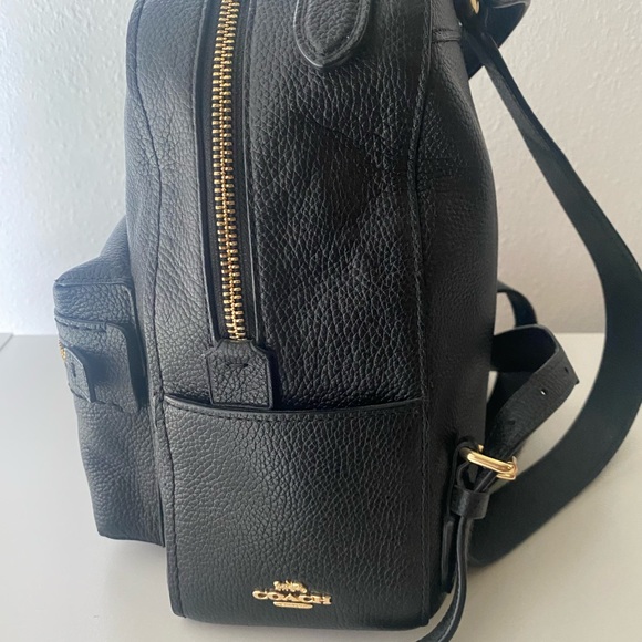 Coach Black Backpack with Gold Accents - Picture 3 of 8